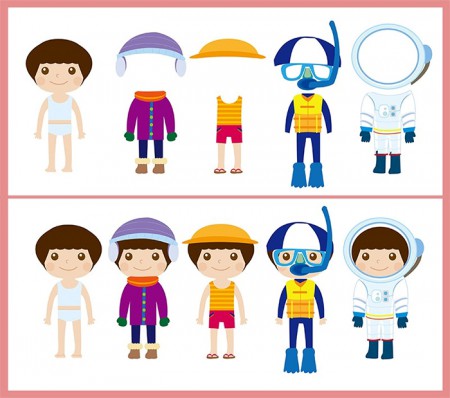 《服裝圖卡》兒童教材  / 時代悅讀親子館